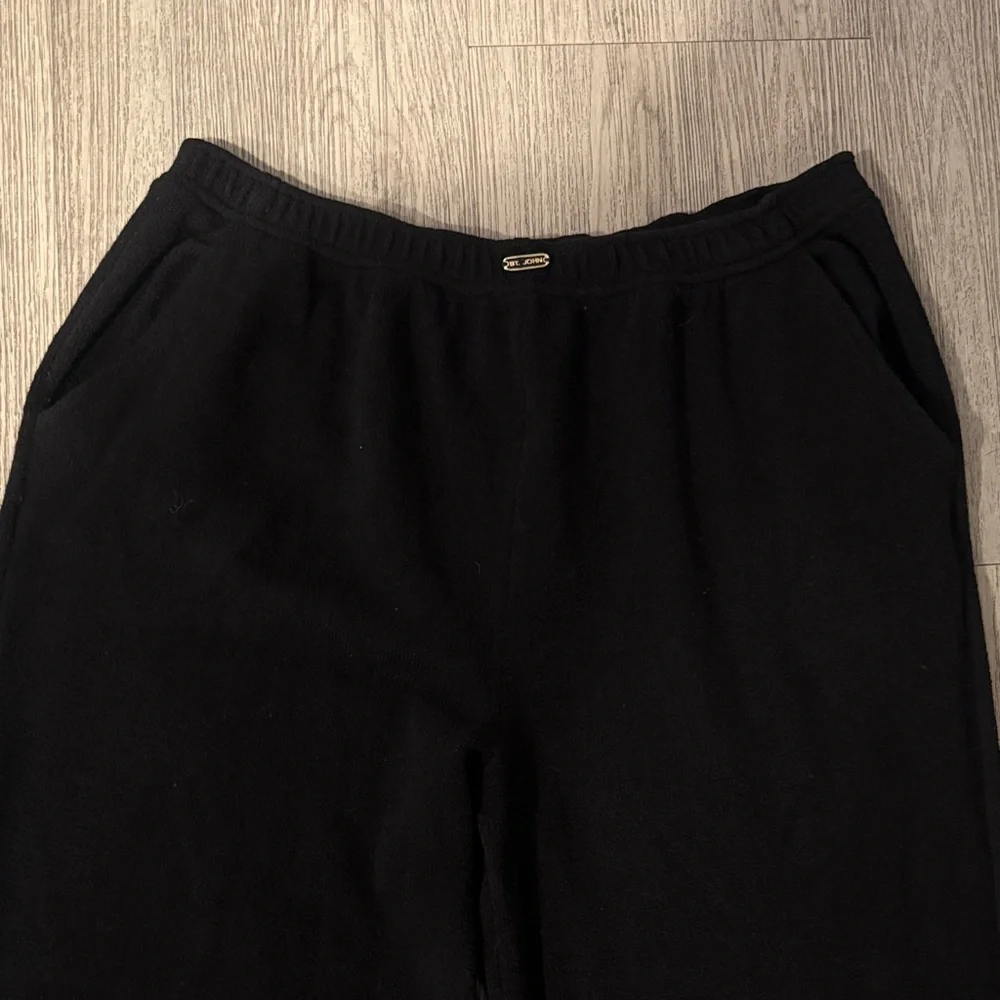 St. John Sport Black Wide-Leg Pants